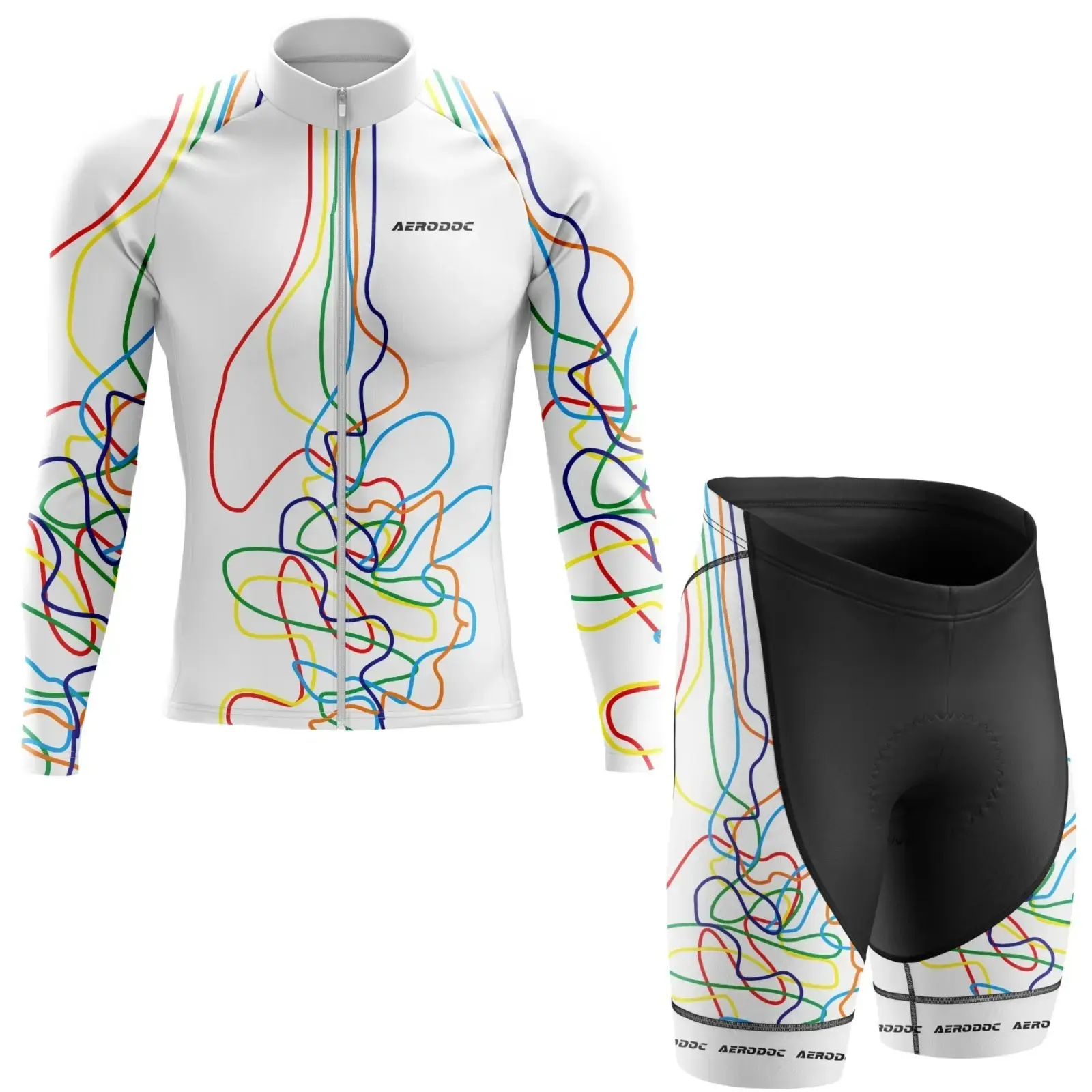 Cyclone Threads Design Cycling Jersey (Full Sleeves + Nonbib Shorts)