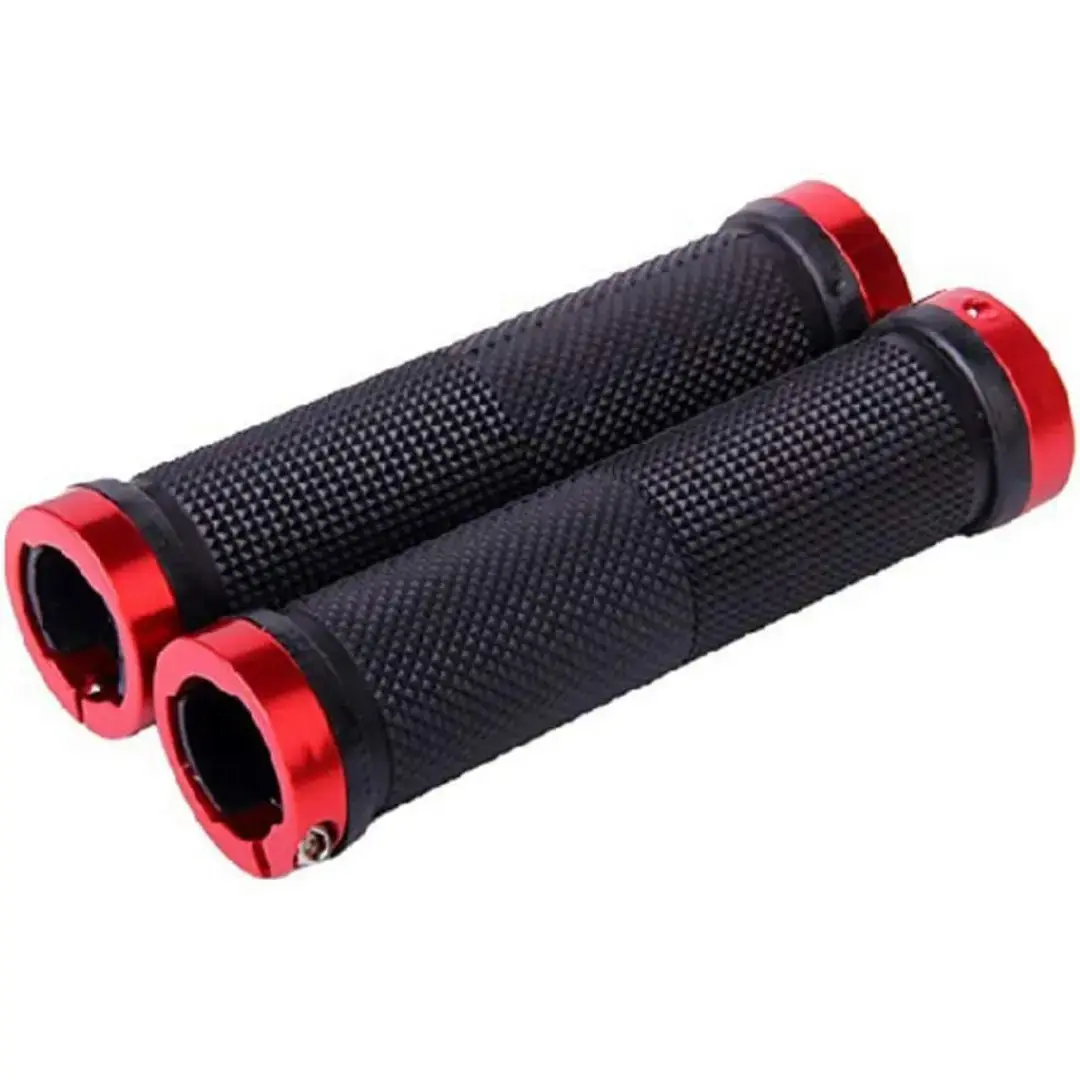 Pair Cycling Lock on Anti Slip Bicycle Handlebar Handle Grips for Mtb bmx
