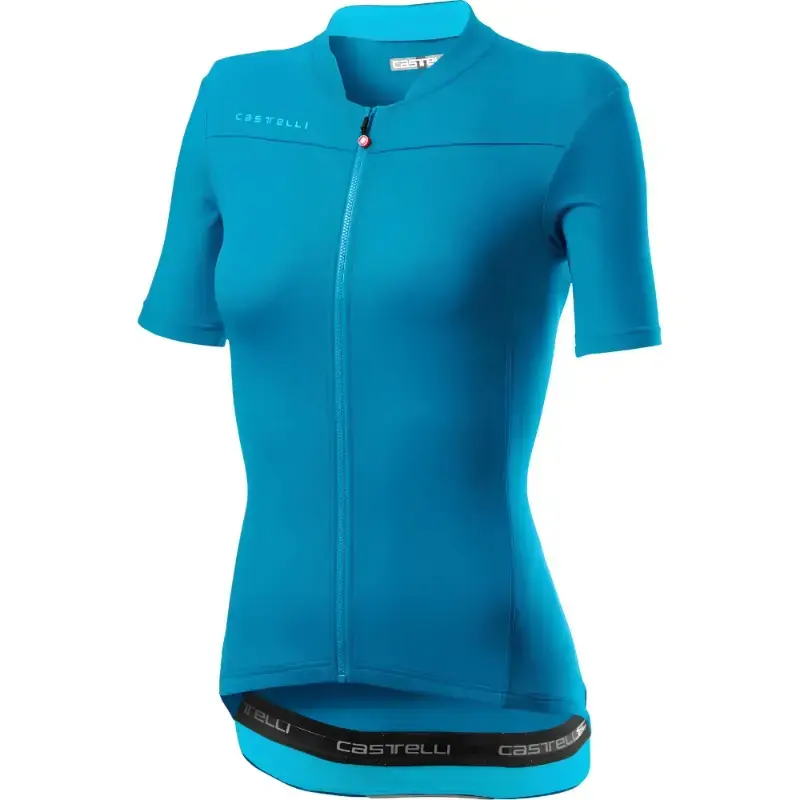 Castelli Anima 3 Womens Cycling Jersey Marine Blue Celeste