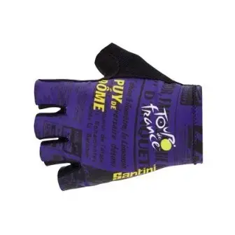 Santini Tour De France Puy De Dome Gloves-Print