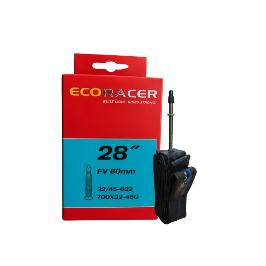 ECORACER Bicycle Tube 700x32-45C | Presta Valve Premium Butyl Rubber Inner Tube for Bicycle (Pack of 1) For Bicycle
