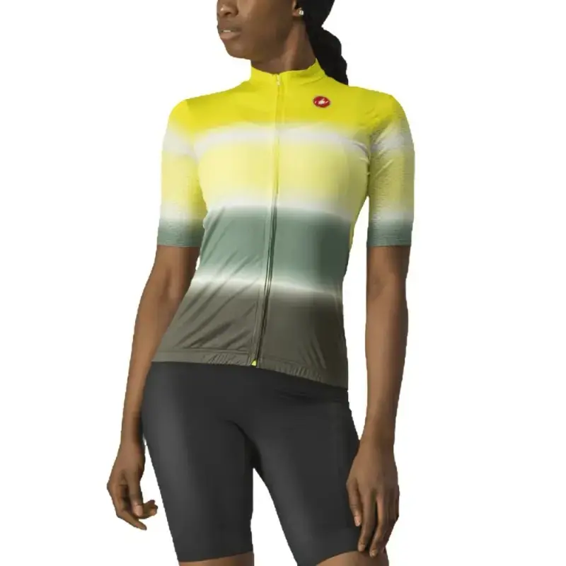 Castelli Dolce Womens Cycling Jersey Sulphur Military Green
