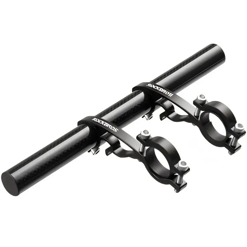 rockbros accessory handlebar extender double clamp black