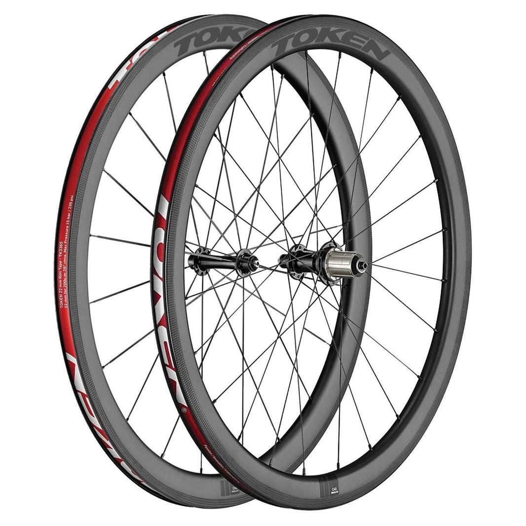 Token Wheel Set Carbon Disc Brake Resolute 45mm12mm Qr Sram Shimano