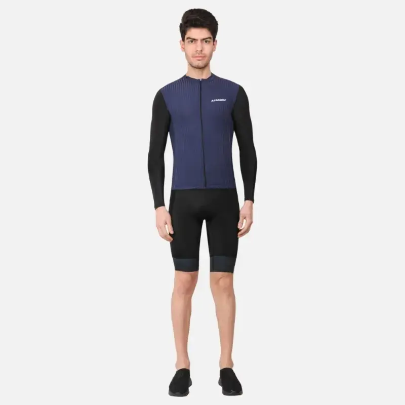 Equator Men’s Gun Powder Racefit Power Dry Cycling Race Fit Cycling Jersey (Full Sleeves)