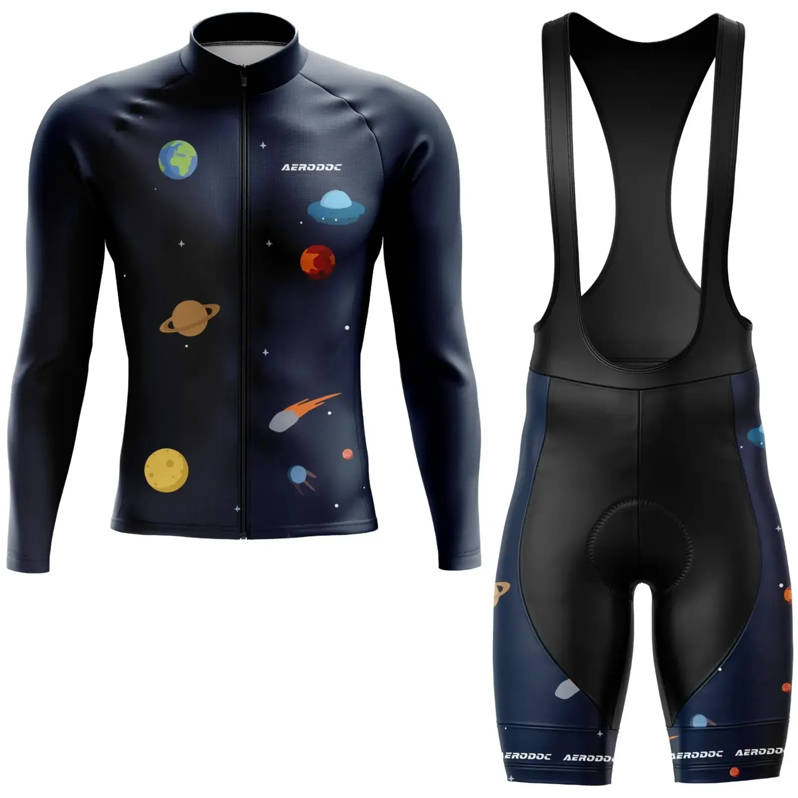 Orbit Runner Cycling Jersey (Full Sleeve + Bib Shorts)