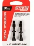 Stans NoTubes Universal Presta Valve Stem Pair (Black)