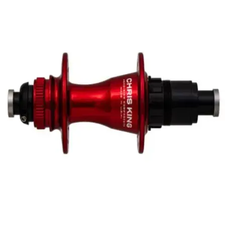 Chris King Hub, Rear, R45D CL, 24, Red Thru Axle 142mm x 12mm