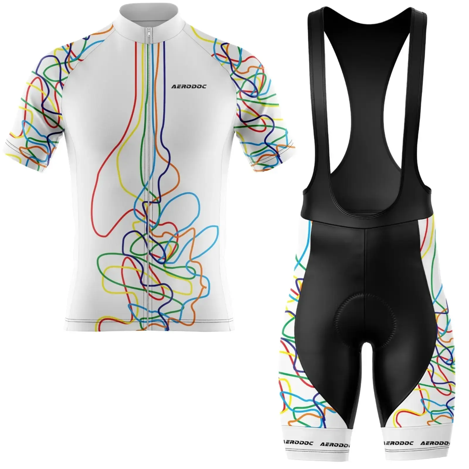 Cyclone Threads Design Cycling Jersey (Half Sleeve + Bib Shorts)