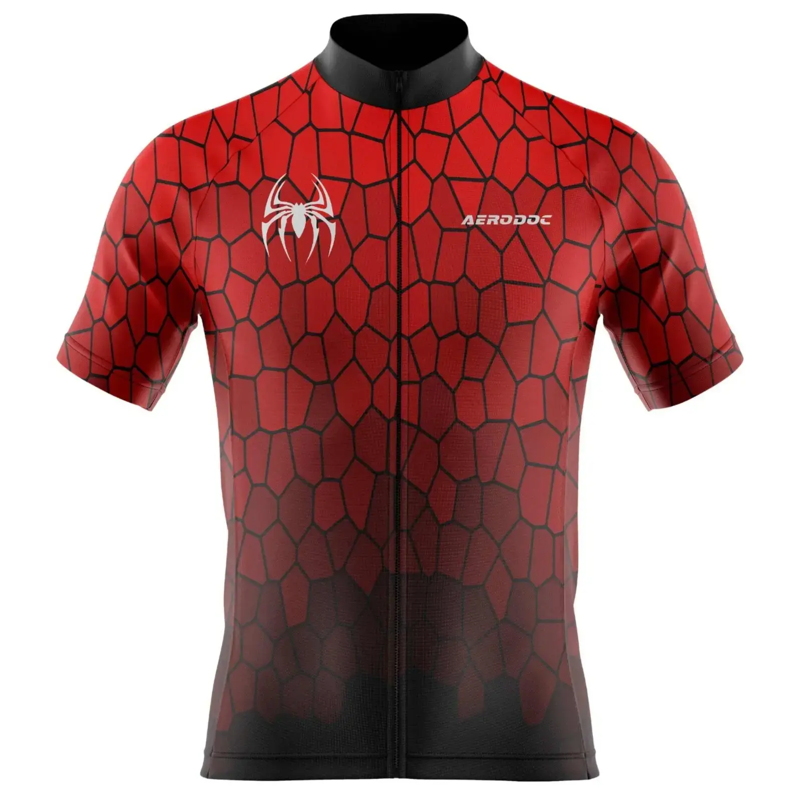 Spiderweb Red Unisex Cycling Jersey and Shorts (Half Sleeve Jersey)