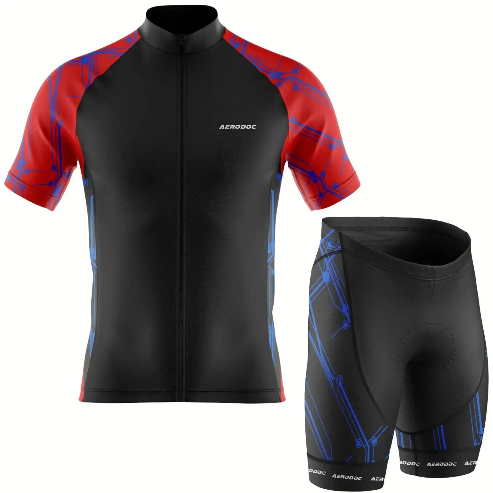 Grid Performance Cycling Jersey (Half Sleeve + Nonbib Shorts)