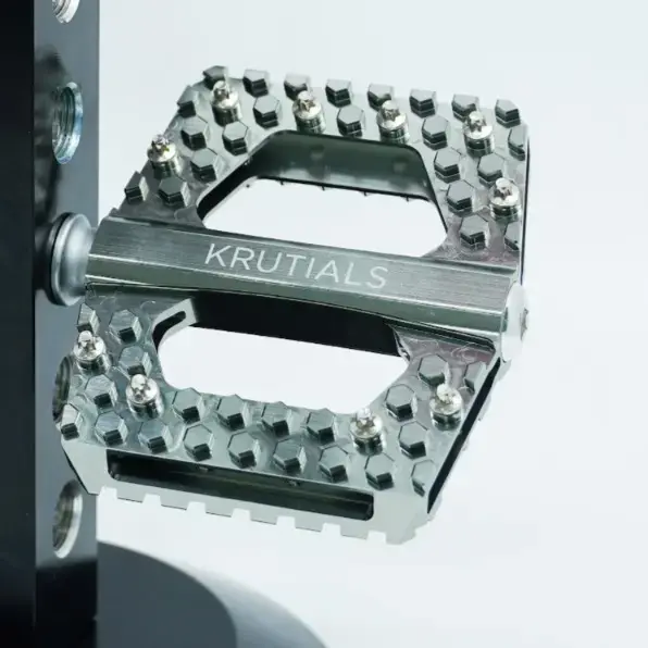 Krutials Platform Pedal Ti/Gray Bicycle Pedal