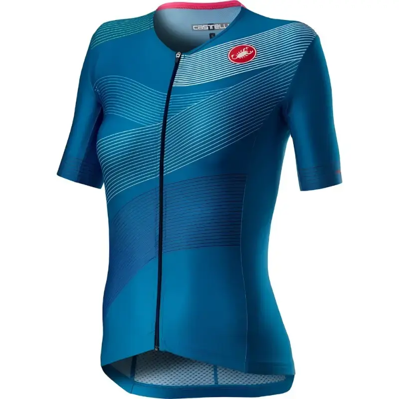 Castelli Free Speed 2 Womens Triathlon Top Multicolour Marine Blue