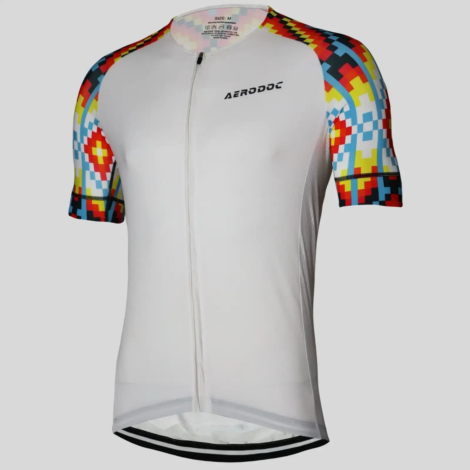 Prism Men’s Quick-Dry Cycling Jersey & Lightweight Power Band Bib Shorts (Jersey Only)