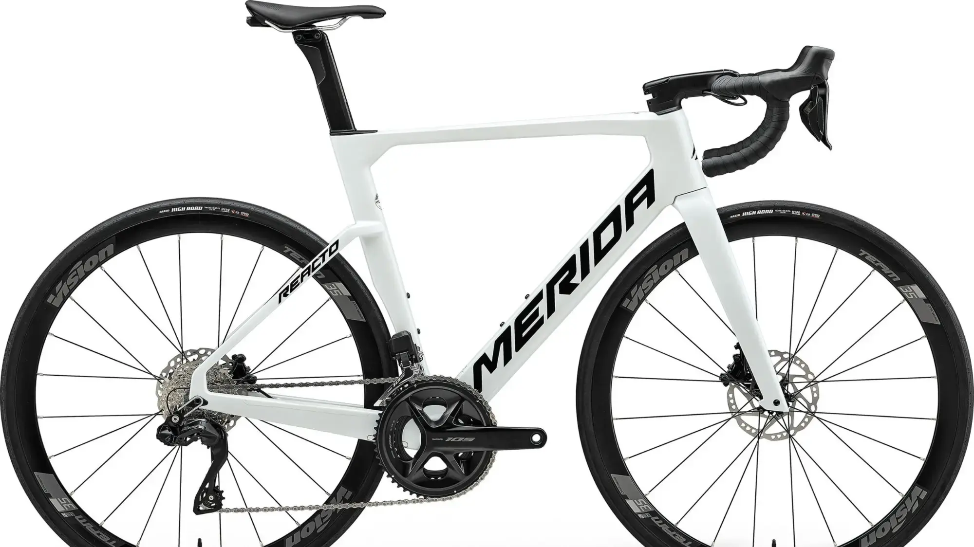 Merida Bicycle Reacto 5000 2025-XXS-PEARL WHITE(BLACK)