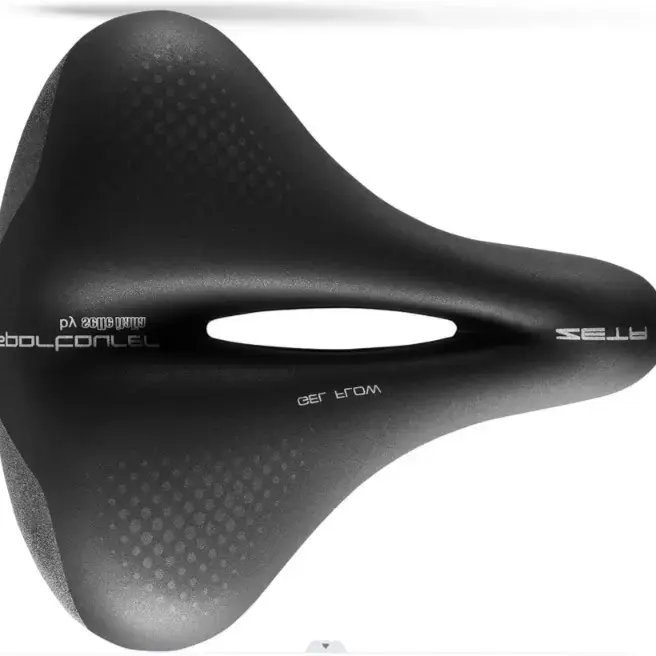 Selle Italia, Zeta Comfort Gel Flow, Cruiser Bike Saddle - for Men and Women, Black