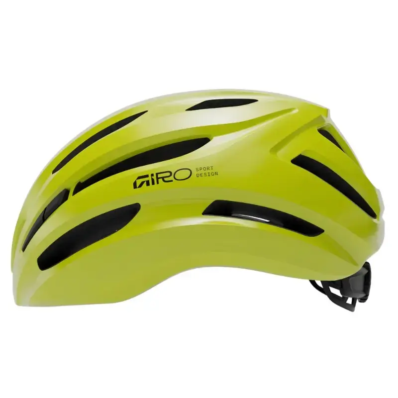 Giro Isode Il Road Cycling Helmet Gloss Hi Viz Yellow