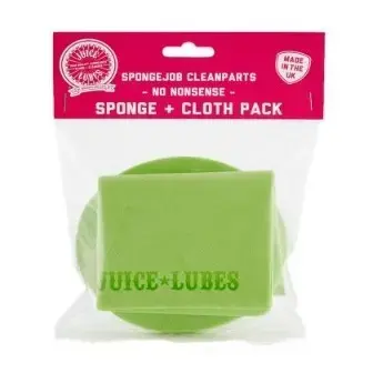 Juice Lubes Sponge Job Clean Parts-Sponge & Cloth Pack