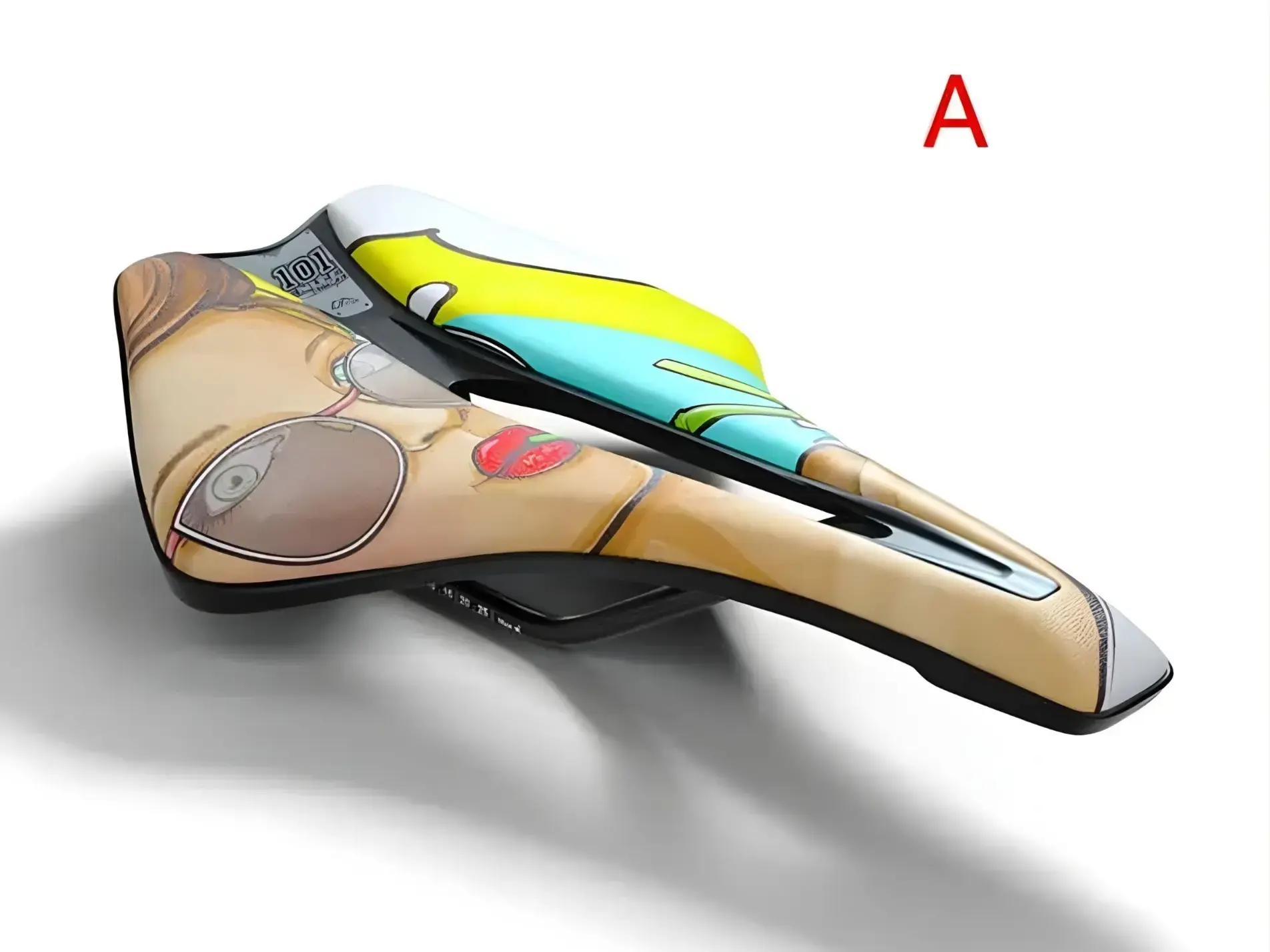 Hot look Bicycle Saddle PU Leather Comfortable soft big bum spring saddle hollow bike seat