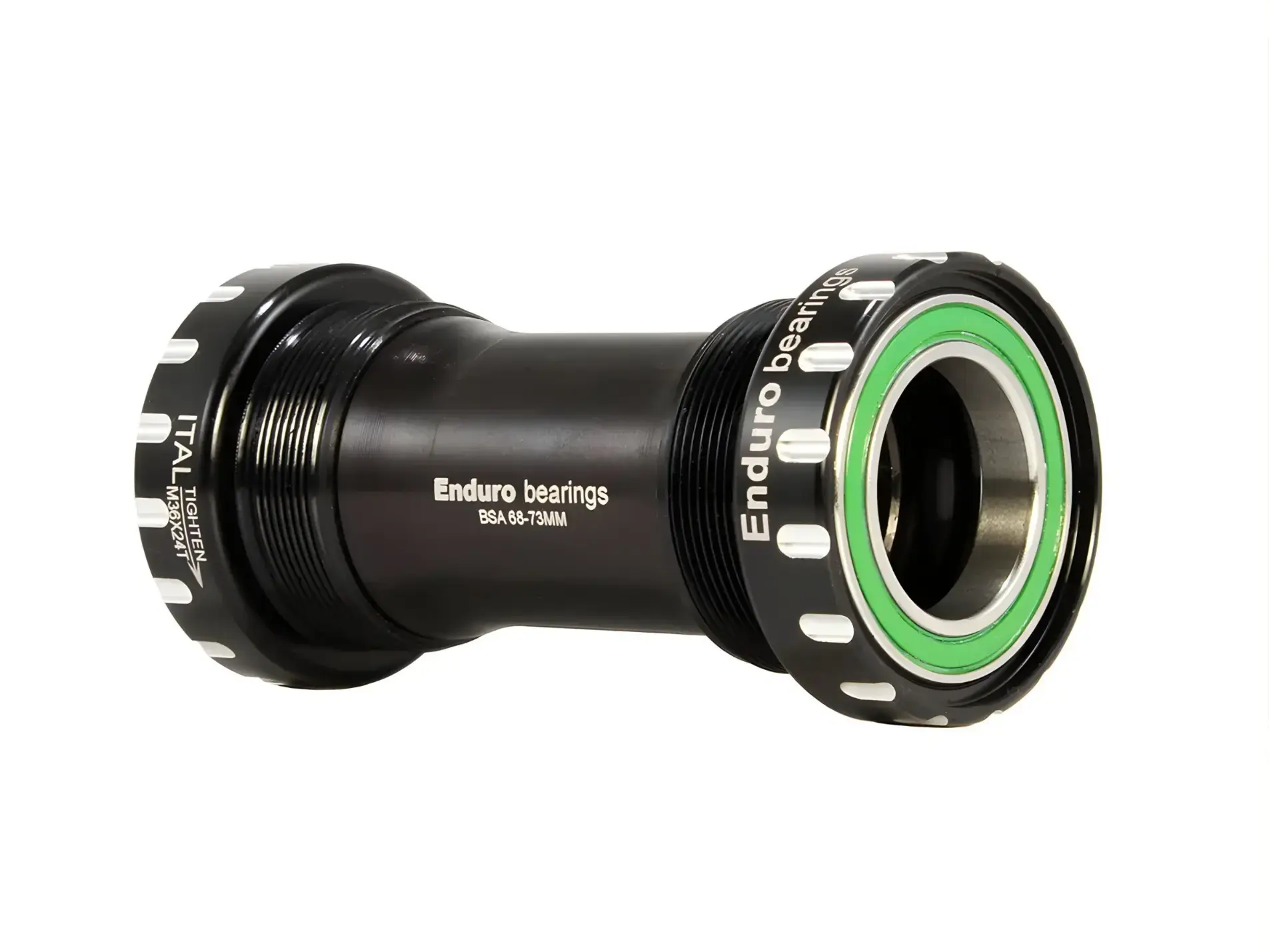 Press-In, Flanged, Double-Row, stainless steel Bottom Bracket solution for BB86/92 framesets to BB30 style cranksets - B
