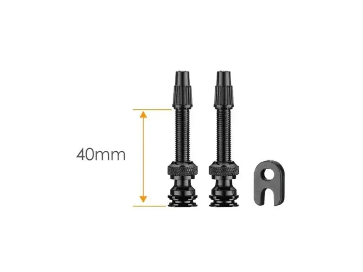 CICLOVATION Light-weight Tubeless Valve Stem, 40mm, BK