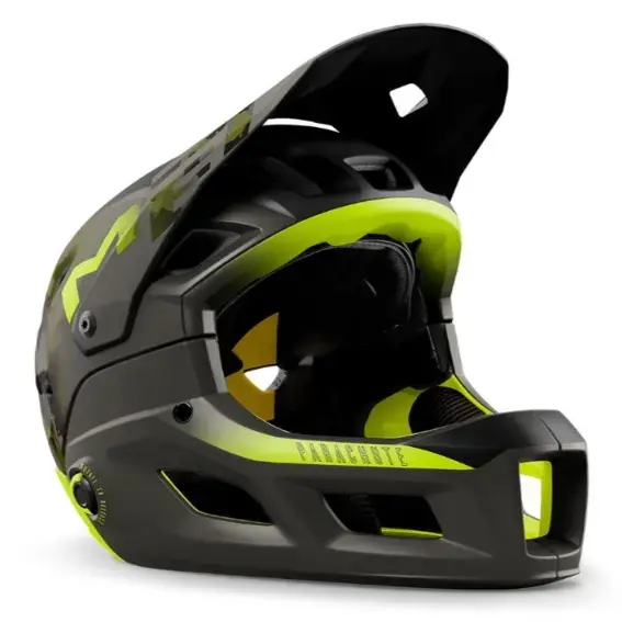 MET Parachute MCR MIPS CE Helmet – Camo Lime Green / Matt Glossy Size L