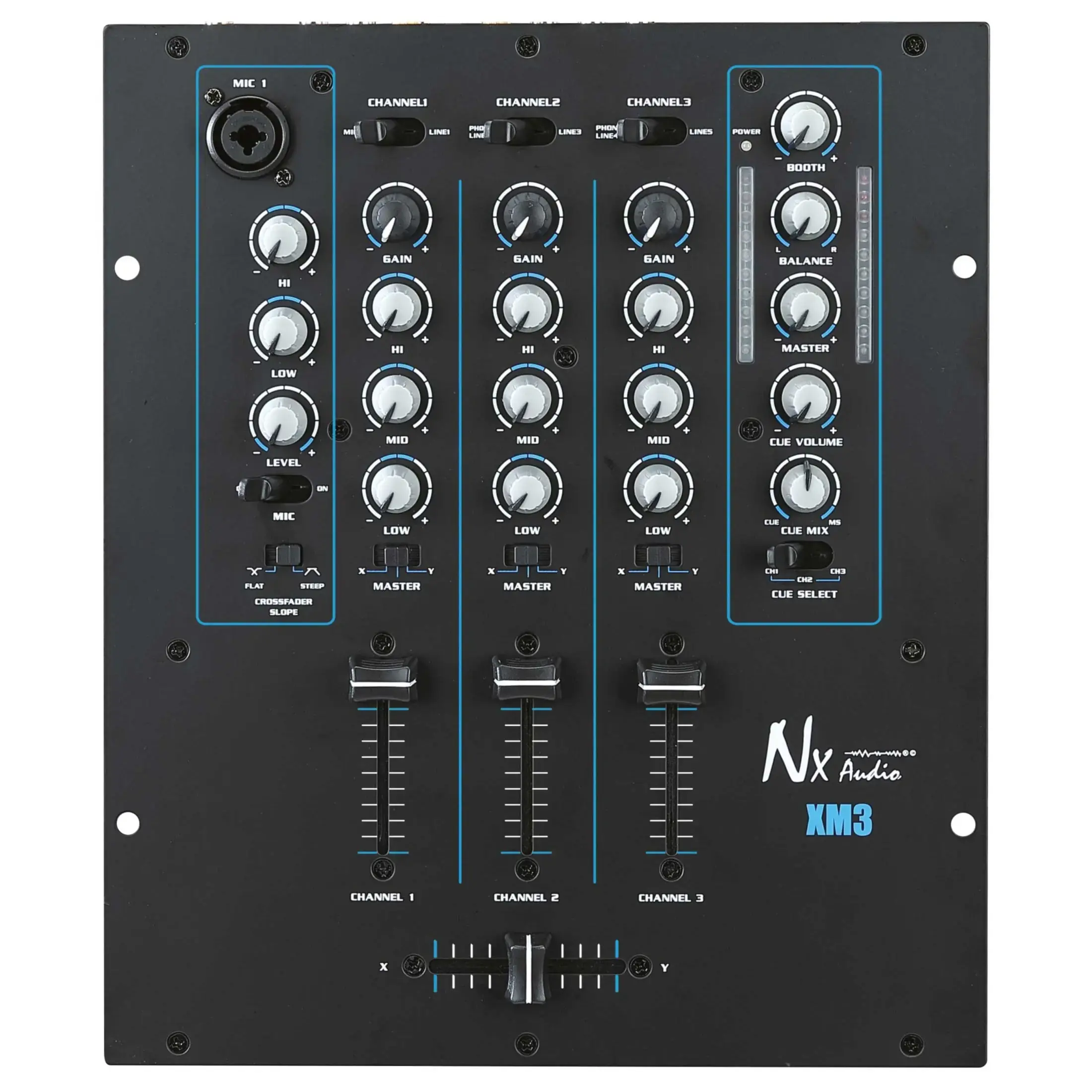 Buy NX Audio XM3 3 Channel DJ Mixer online at best price | Sound