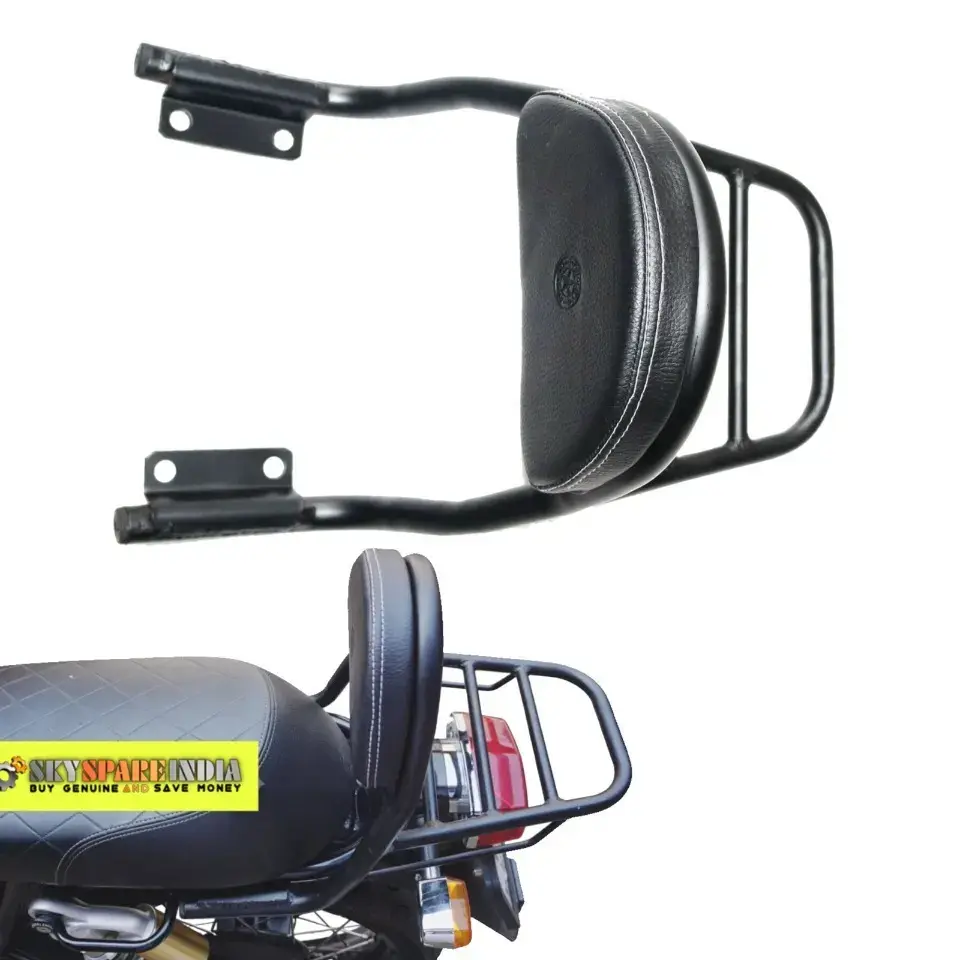 thumbnail image 2 of Black Rear Luggage Rack Carrier For Royal Enfield Interceptor 650 (2018-2023) – Steel Painted Rack 2 of 5