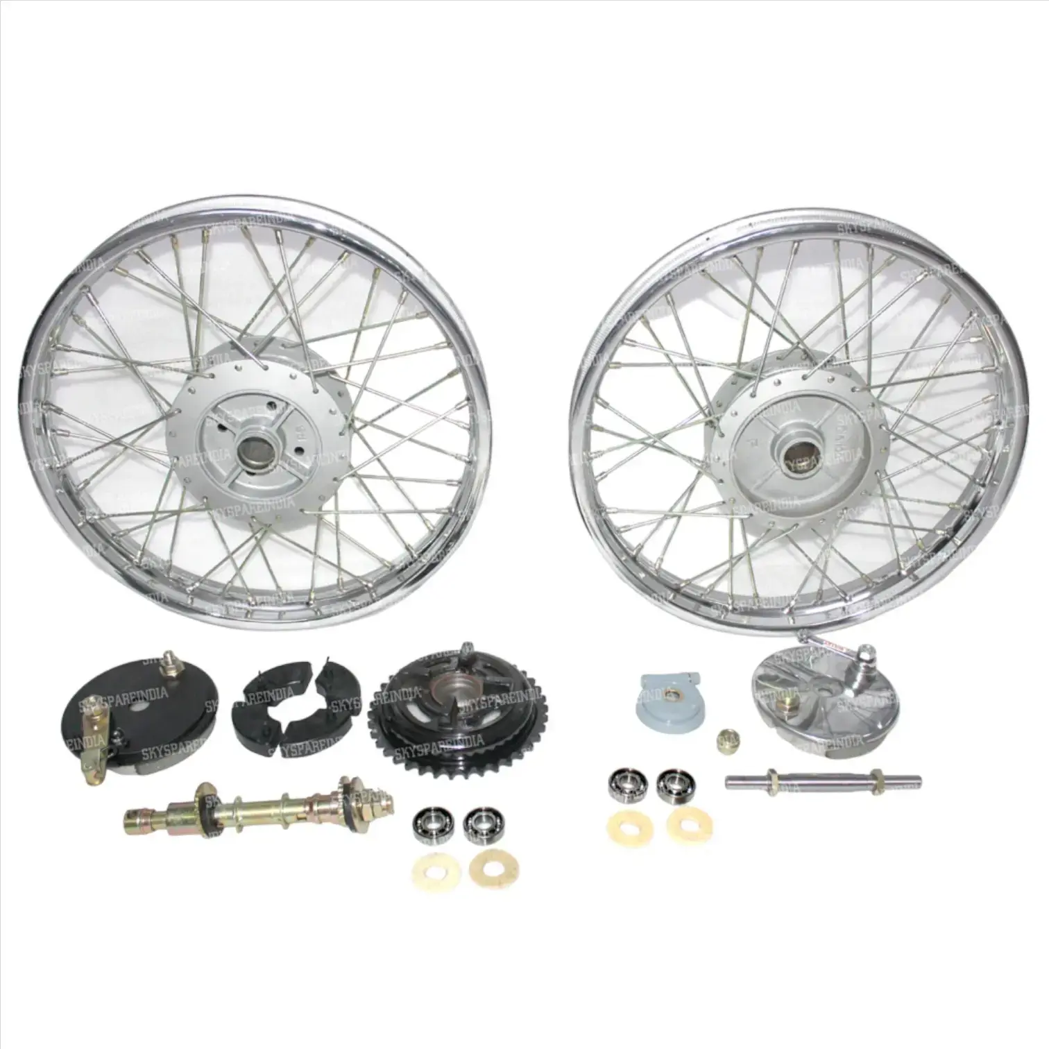 Buy Complete Wheel Rim Set Compatible With Royal Enfield Bullet