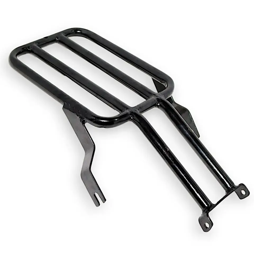 Rear Luggage Rack Carrier Compatible With Royal Enfield Classic 350 500cc Steel Black - 1