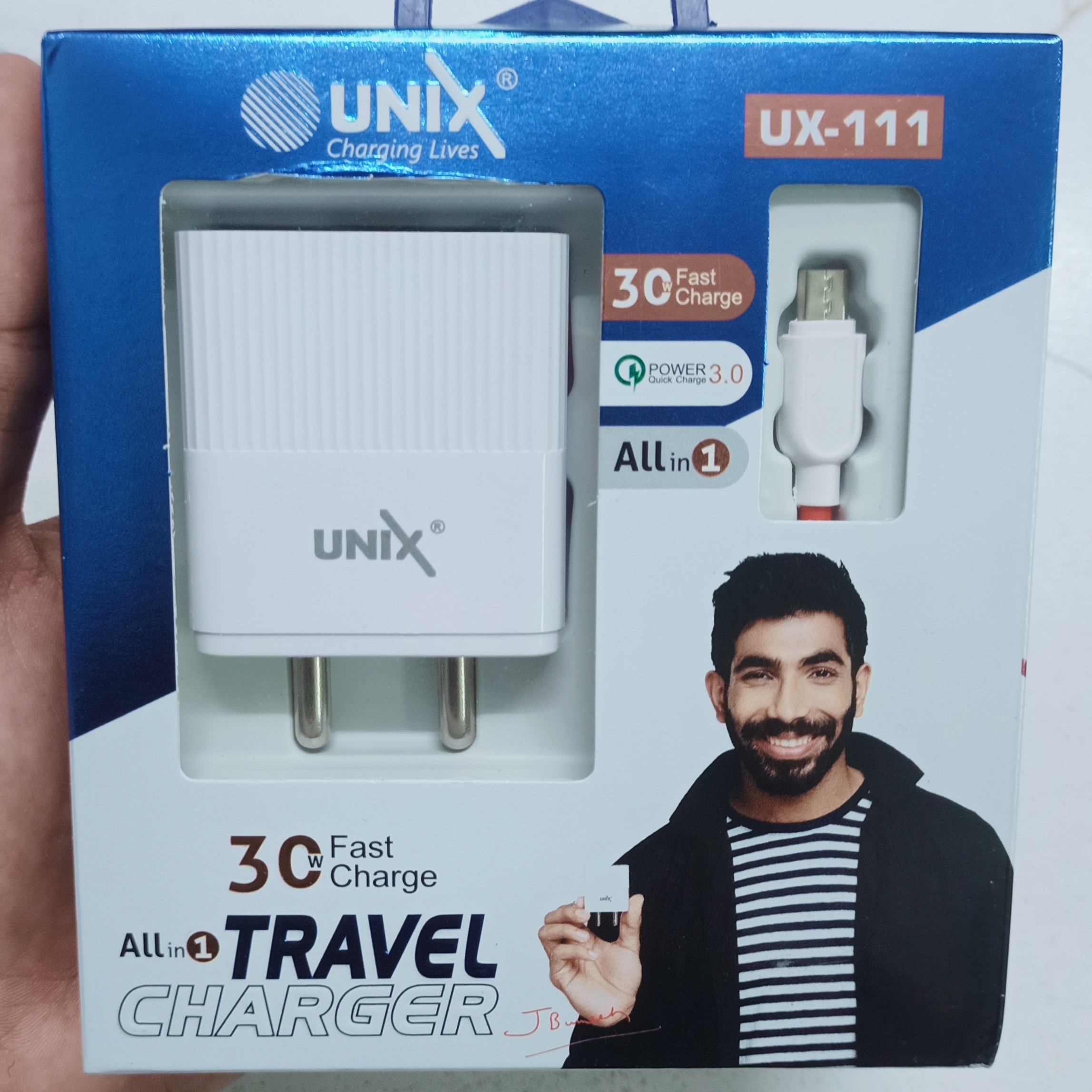 Unix 30w Fast Charging Phone UNIX UX-111 30W FAST CHARGER V8