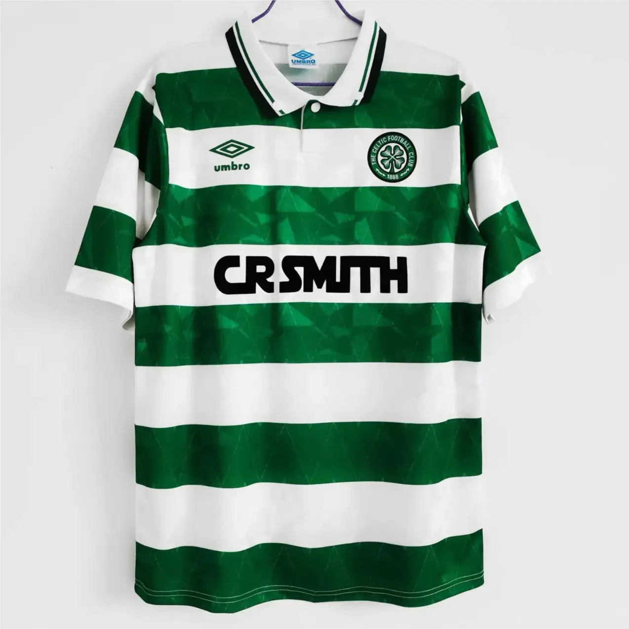 1989/91 CELTIC Vintage Umbro Home Football Shirt Jersey (XL