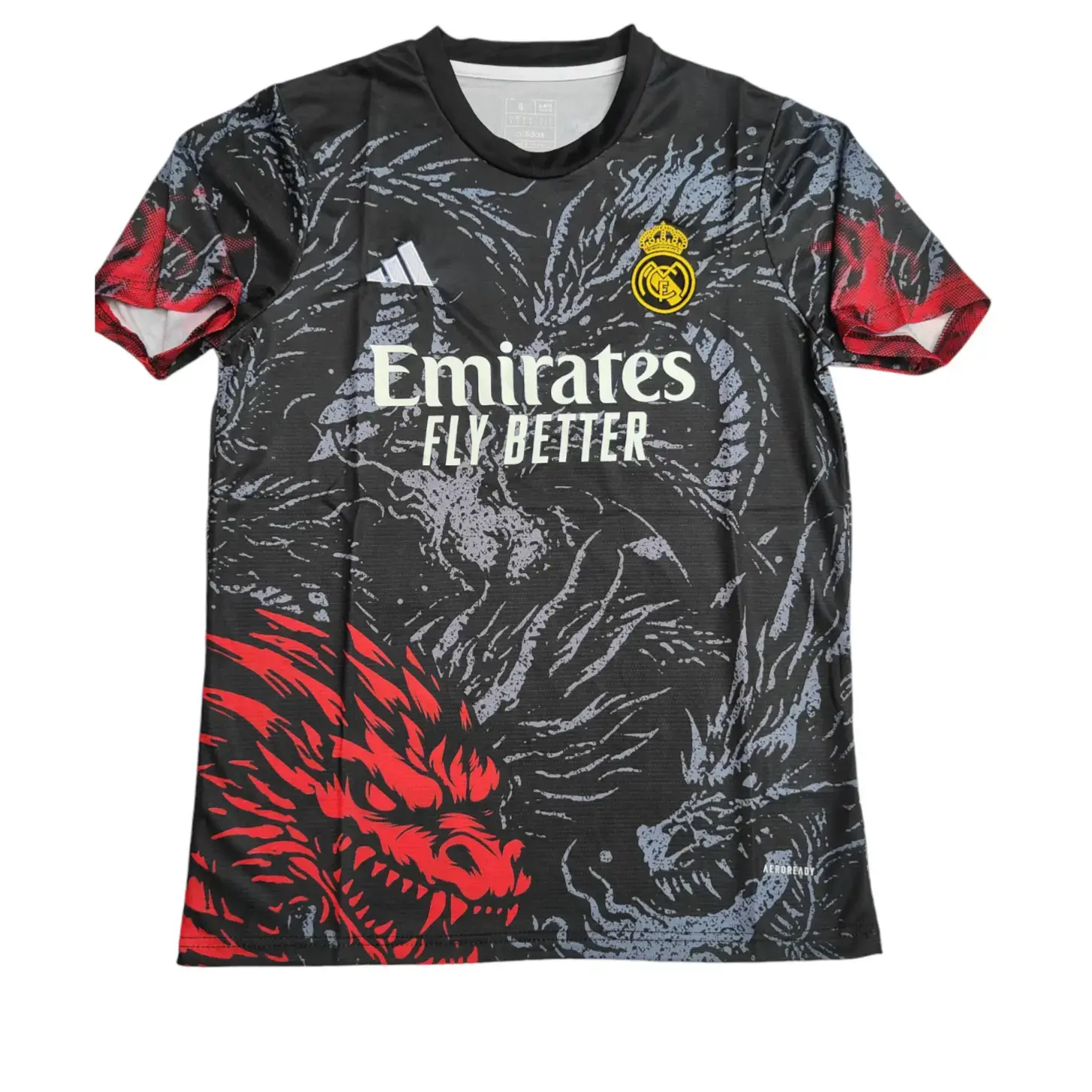 Real Madrid Black Red Dragon Jersey [Fan Version] JCCLUB