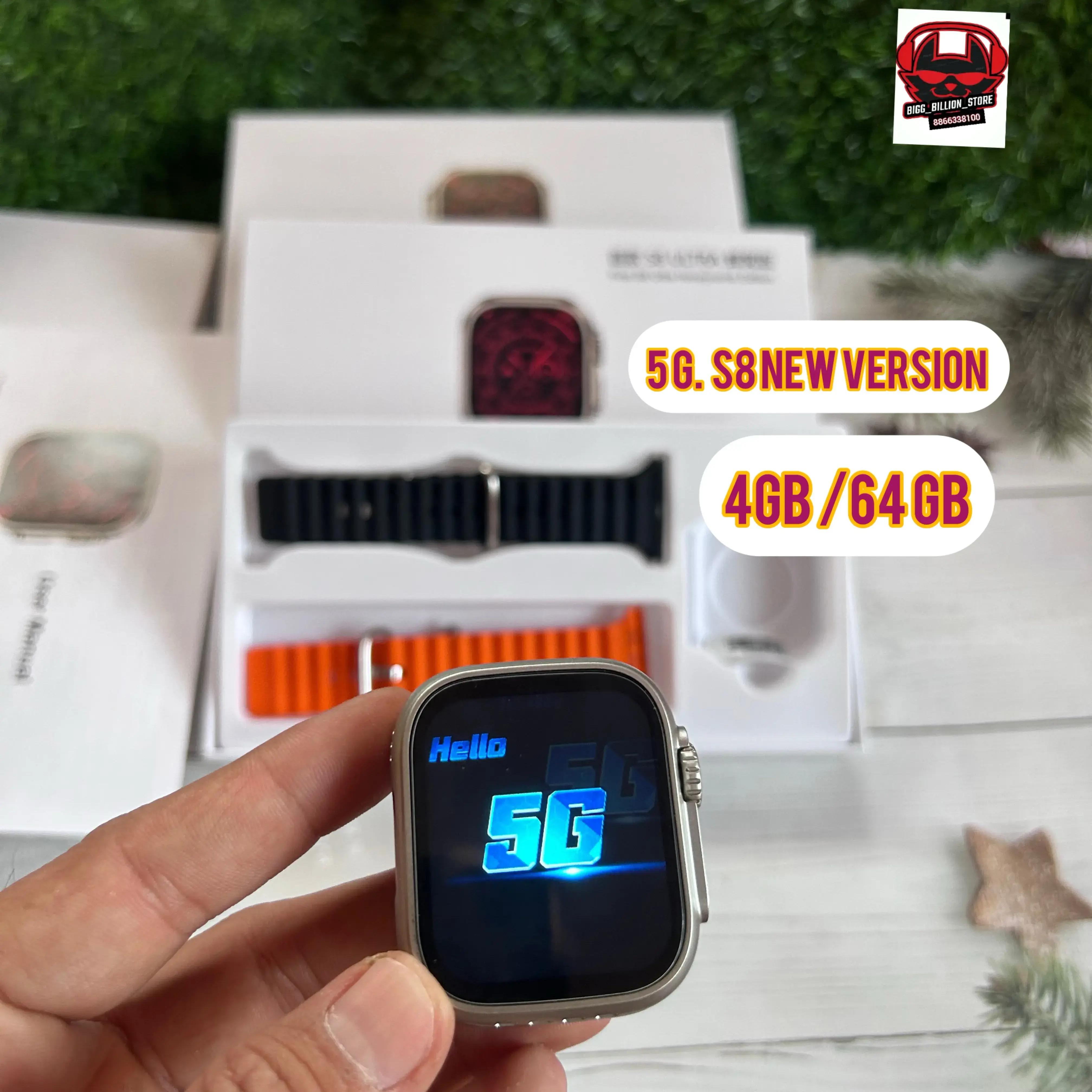 s8 ultra Sim card ultra 5G watch android watch s8 ultra 5g watch