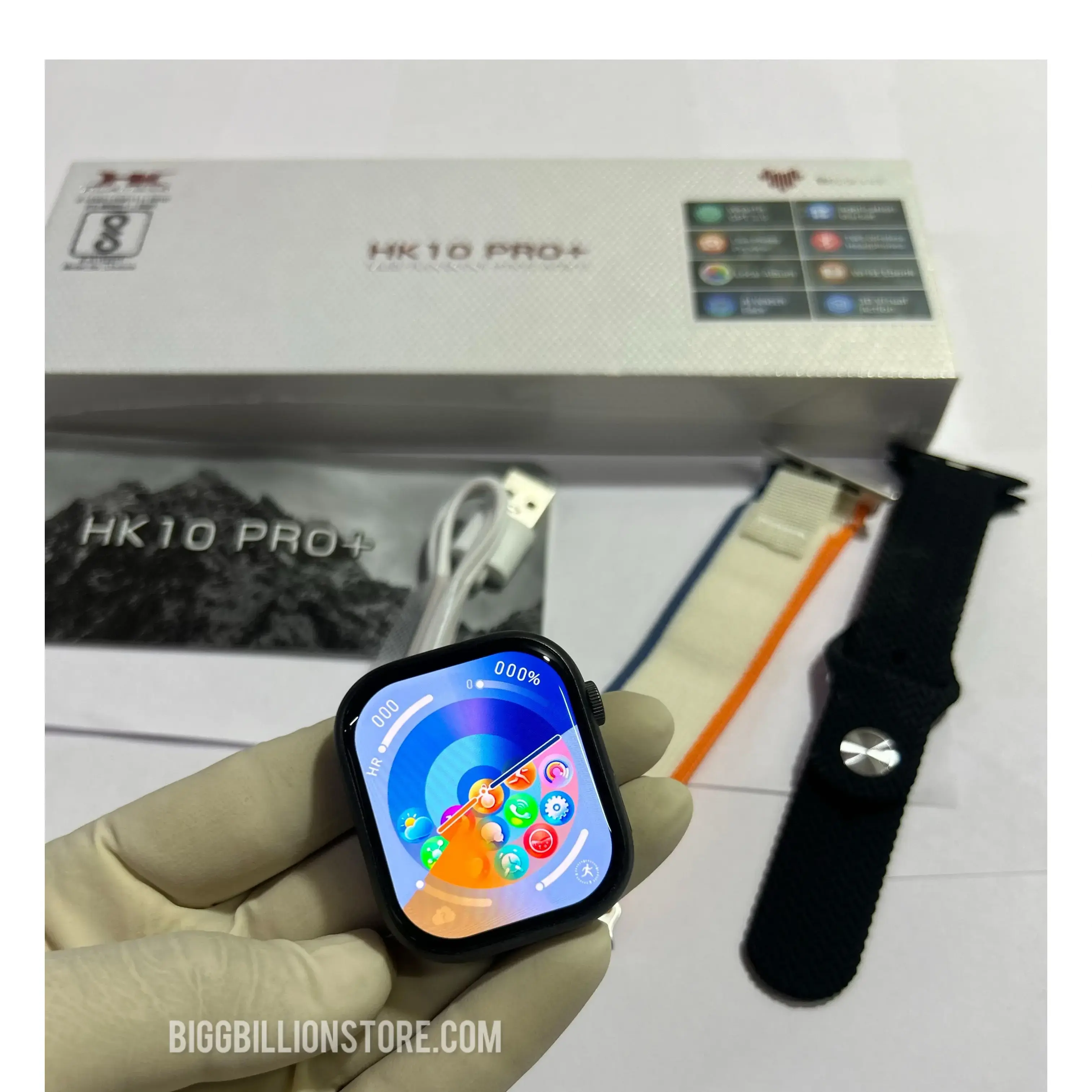 hk 10 pro plus HK10 PRO+ (5th Gen) AMOLED Display, G-Sensor, 1GB ROM,  AI F Black