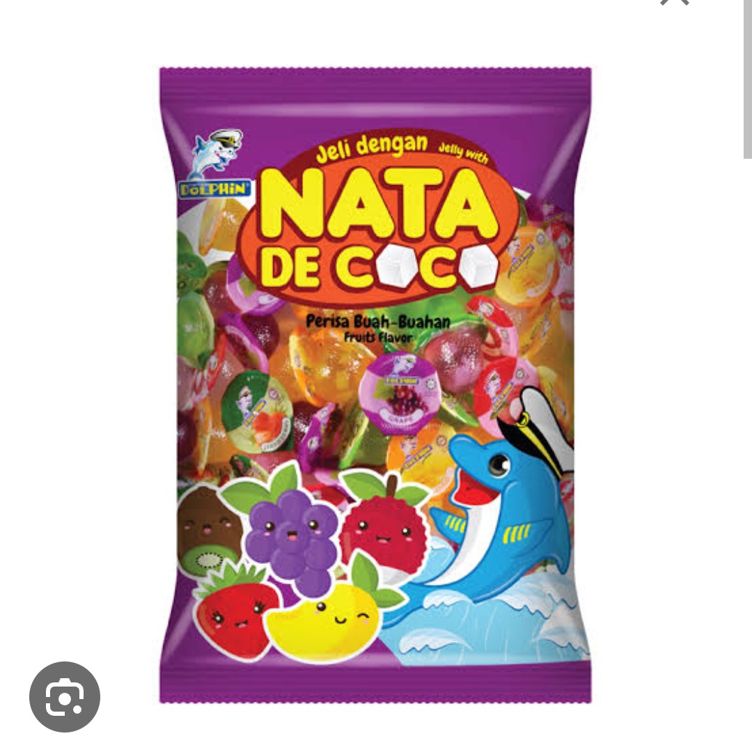 Dolphin Nata De Coco Assorted Jelly Pack Of 100 - 1