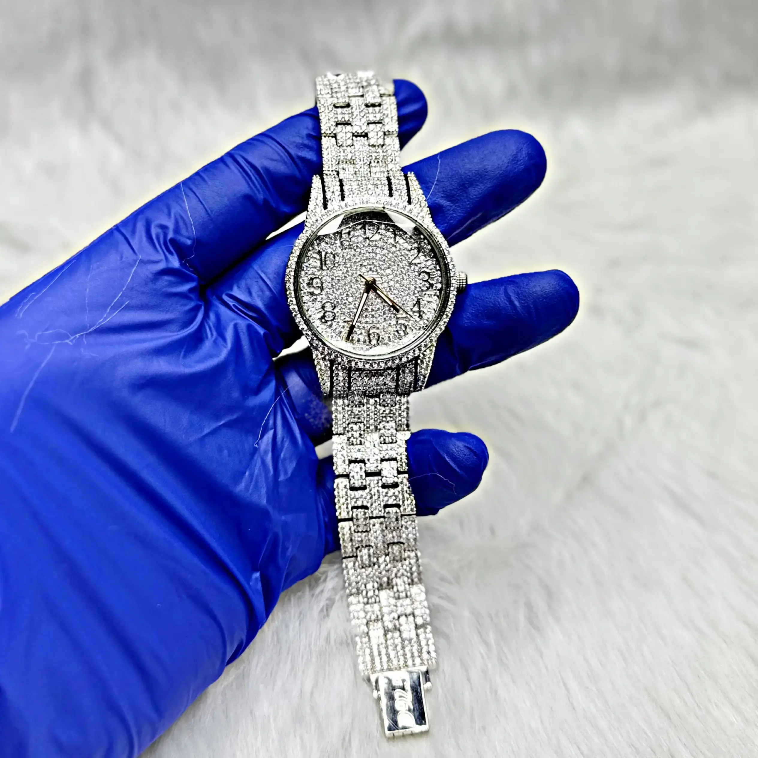 Designer Mens Silver Watch 925 Silver Purity