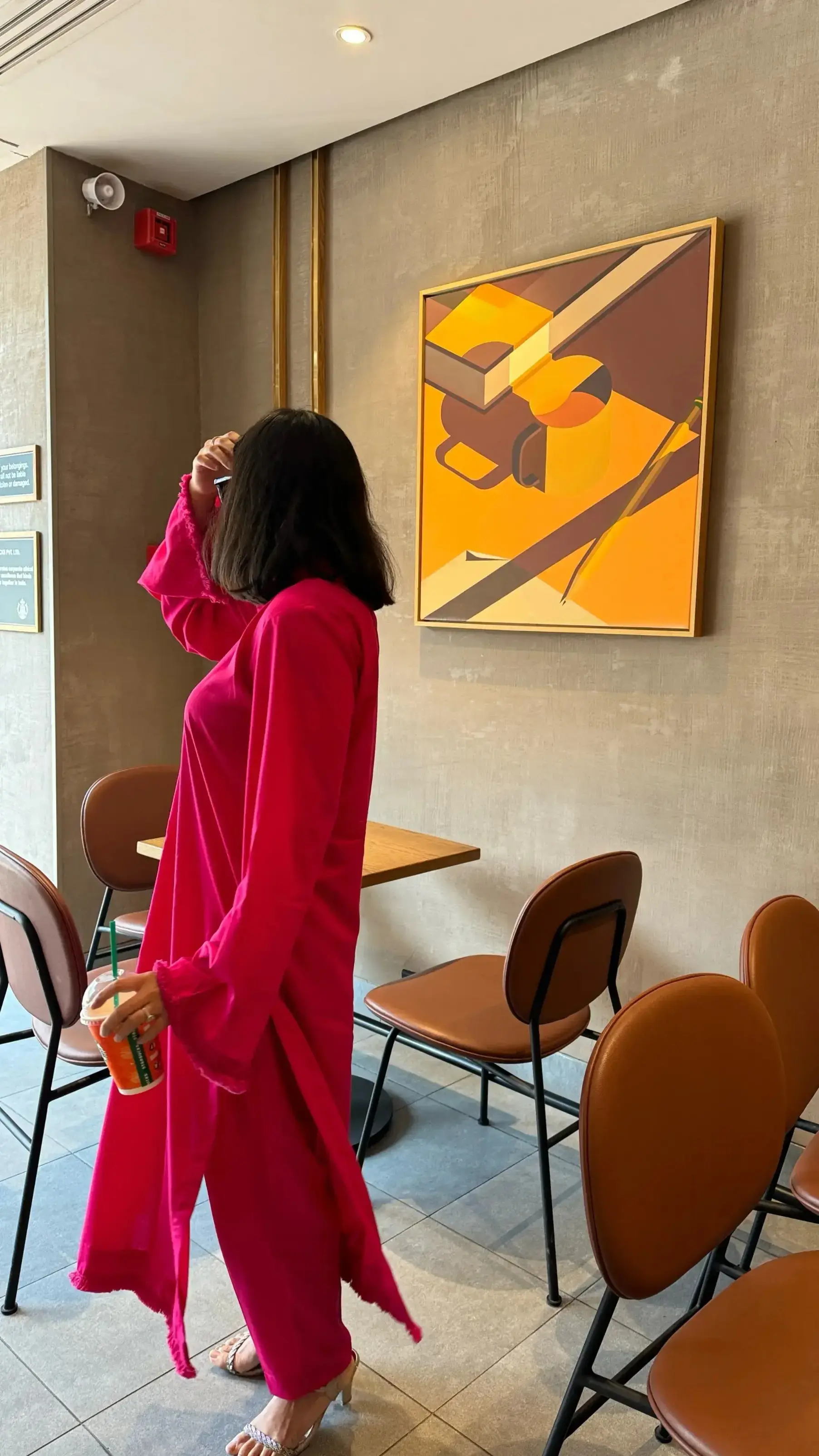 Magenta pink cotton coord sets for women in oversized fit with comfy kurta and pants combo