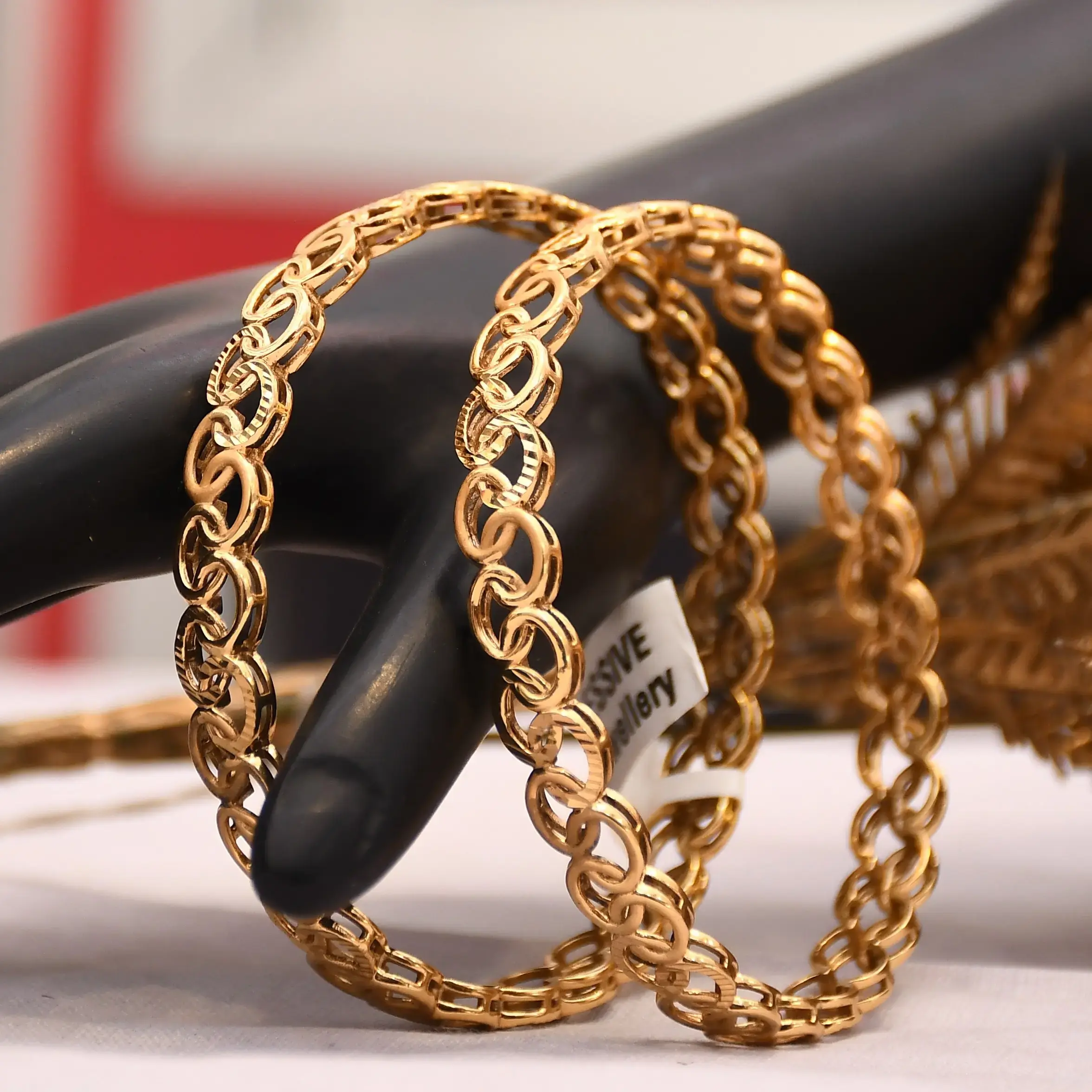 Buy Malabar Gold and Diamonds 22KT Two Colours Gold Bangle Set for