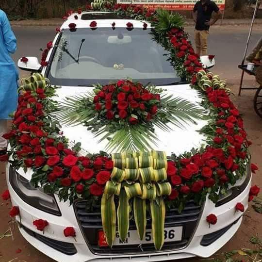 Buy Wedding Car Decoration With Roses online at best price ZenX