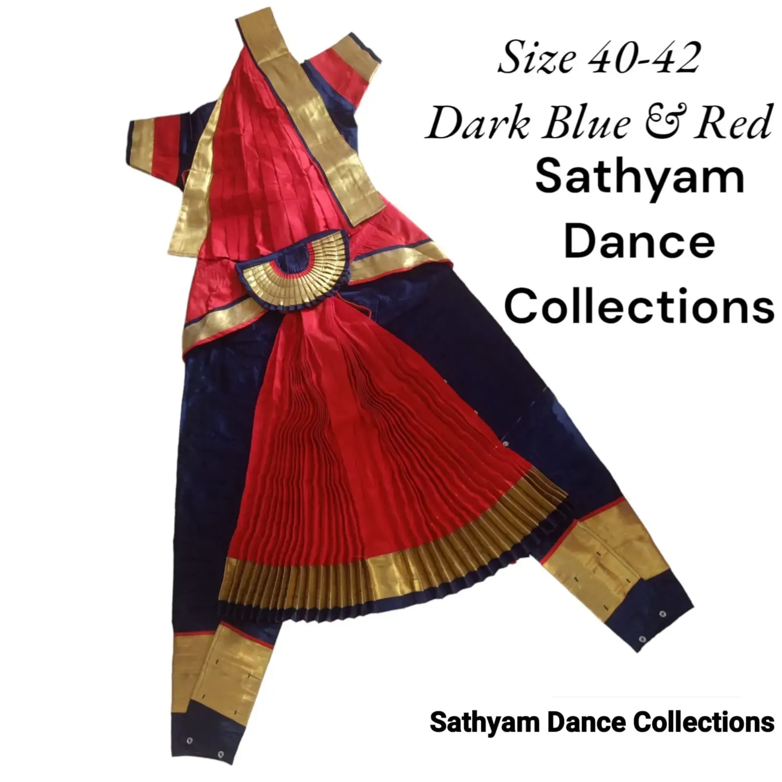 slim fit dress slacks Bharatanatyam Dress for Girls main image 0