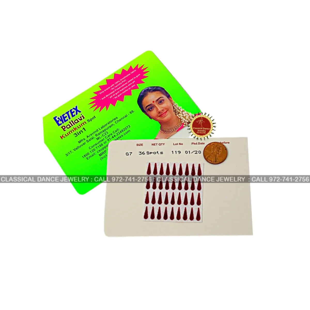 Buy EYETEX Bindi (Red) online at best price The Online Kiranastore