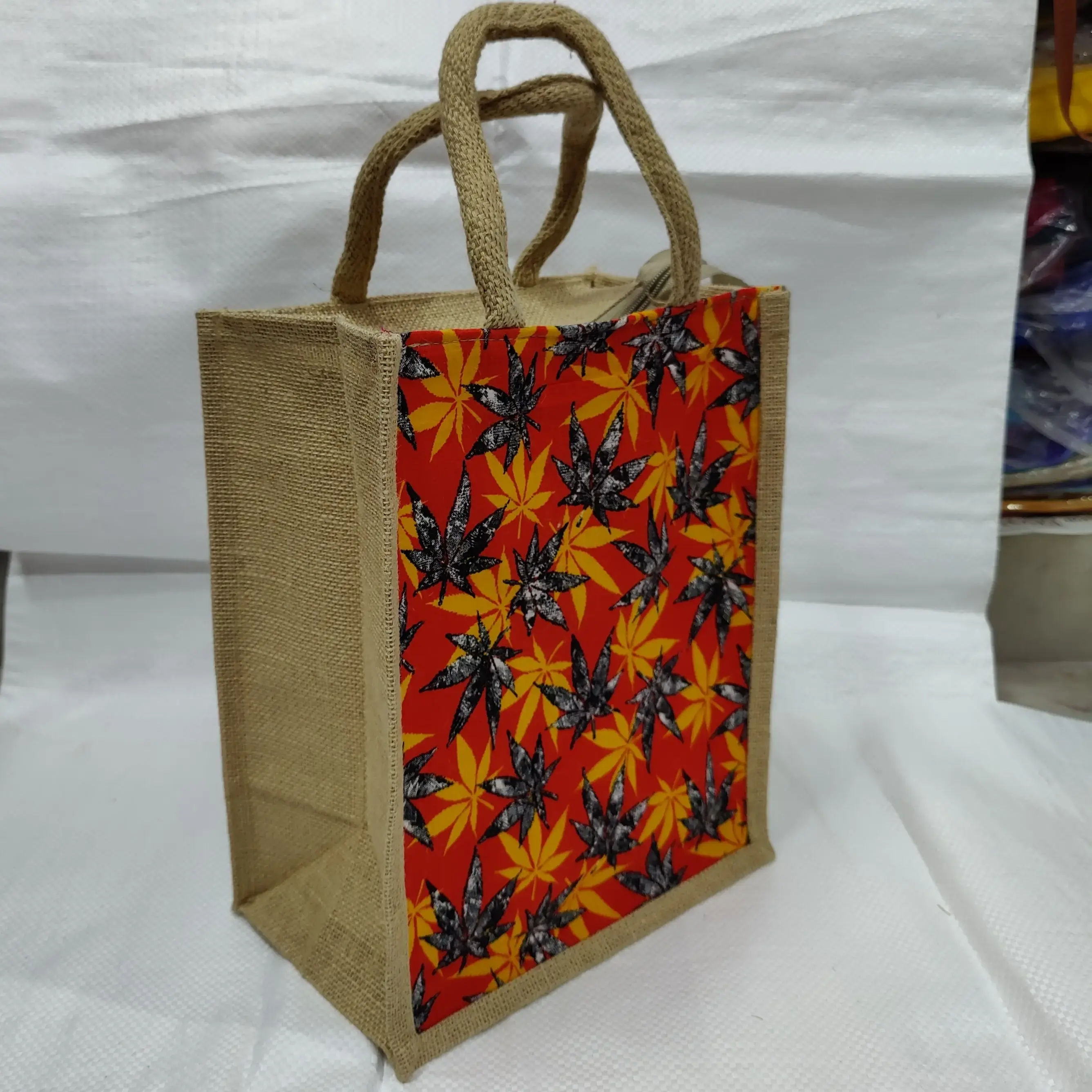 Buy Jute Fabric Carry Bag 10
