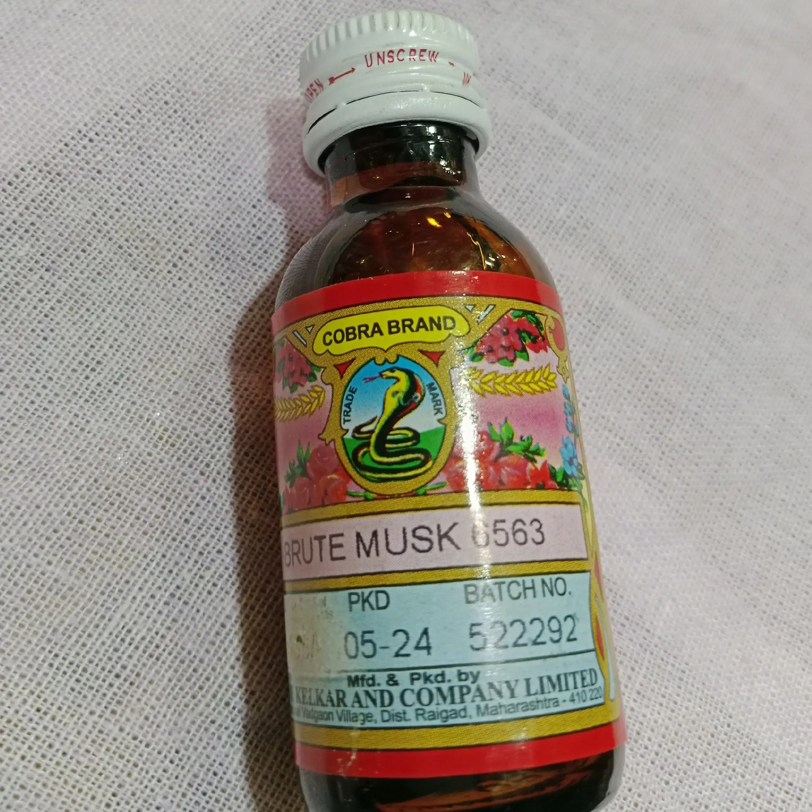 Brute Musk 6563 Pure Cobra Perfume Kelkar Attar Sh Kelkar Perfumes