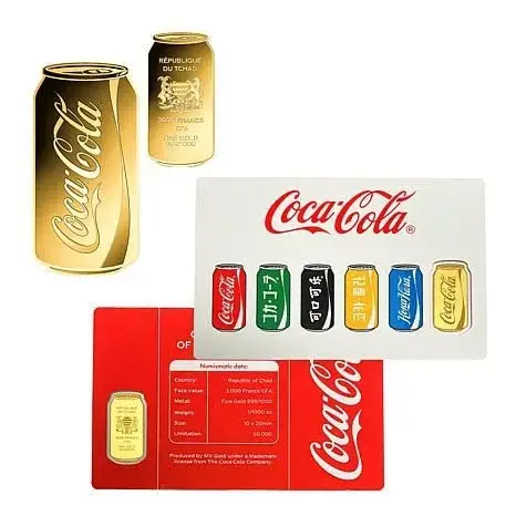 Buy Coca-Cola 3000 Franc Can 1/1000oz Gold Coin By Chad Limited