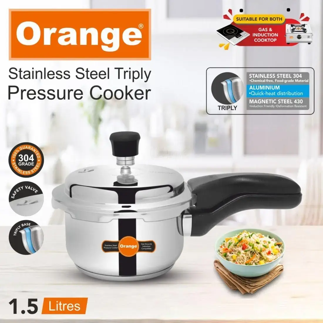 Steel Pressure Cooker Induction Pressure Cooker Buy Induction