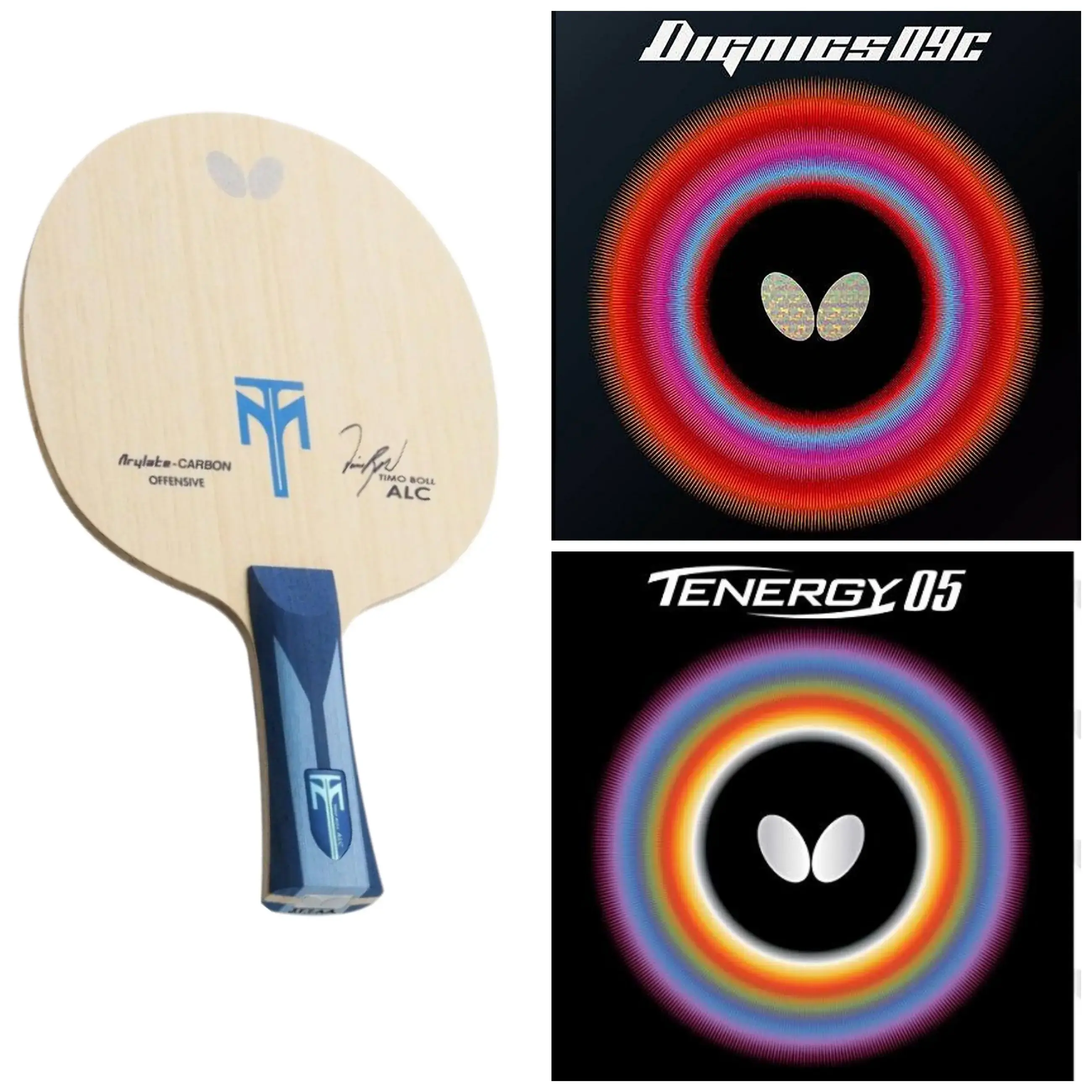 Original High-End Power Spin Combo (Timo Boll ALC + Tenergy 05 + Dignics 09C)