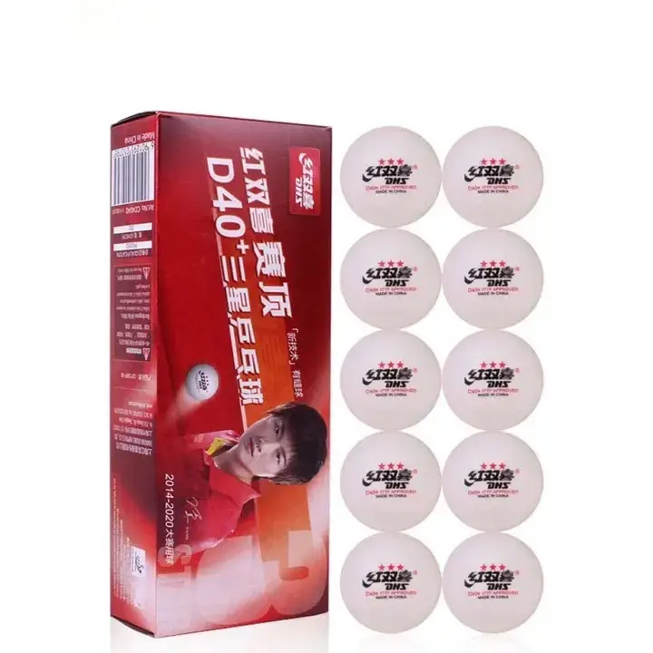 DHS D40+ 3 STAR ABS SEAM Table Tennis Ball (Pack of 10, White)