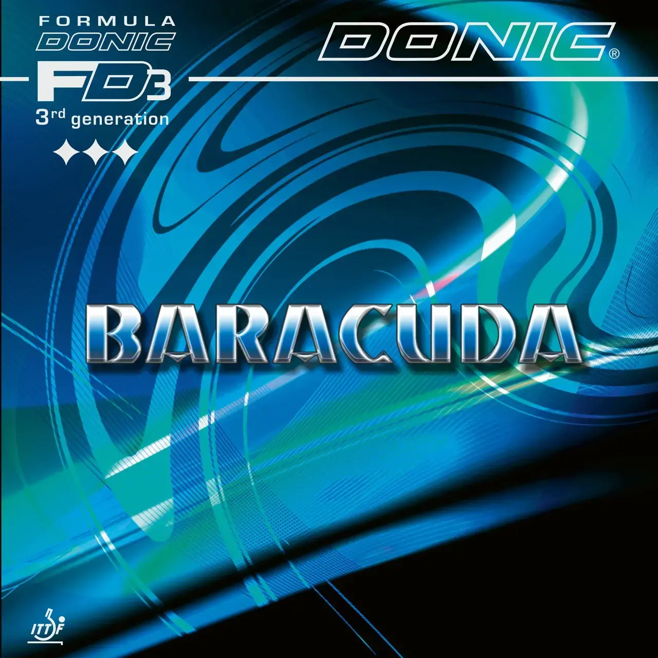 Donic Baracuda Table Tennis Rubber – High Spin Offensive Rubber with Excellent Control