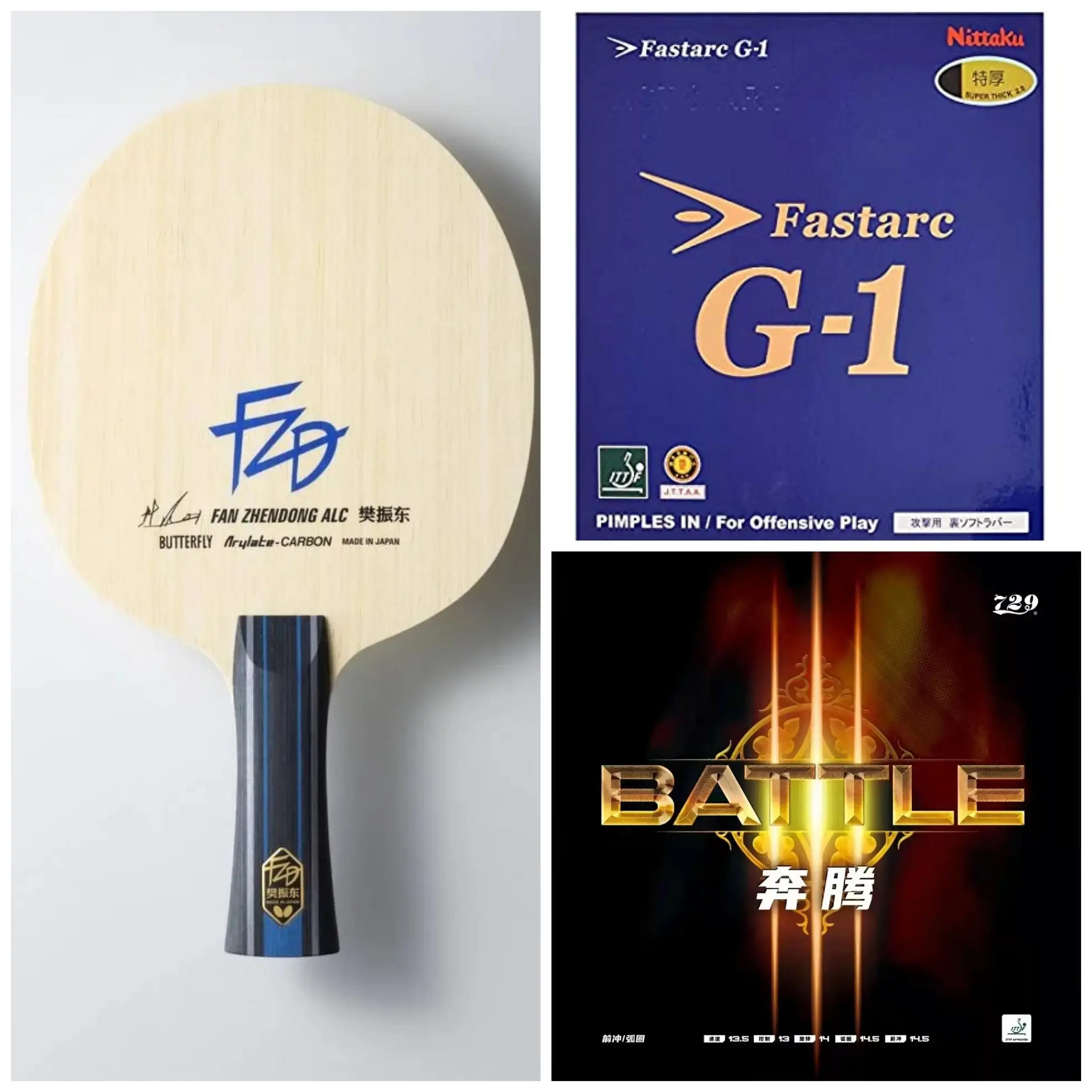 Fan Zhendong ALC with Battle 3 and Fastarc G1 for Spin and Speed
